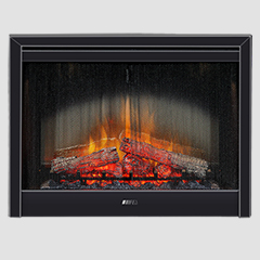 Embedded Electric Fireplace with Realistic Flame Effect