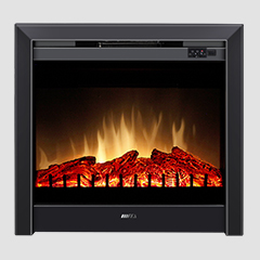 Embedded Electric Fireplace with Realistic Flame Effects