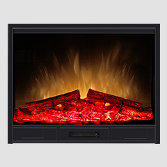 Embedded Electric Fireplace with Realistic Flame Effect