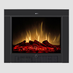 Embedded Electric Fireplace with Realistic Flame Effects