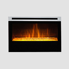 Embedded Electric Fireplace with Realistic Flame Effects