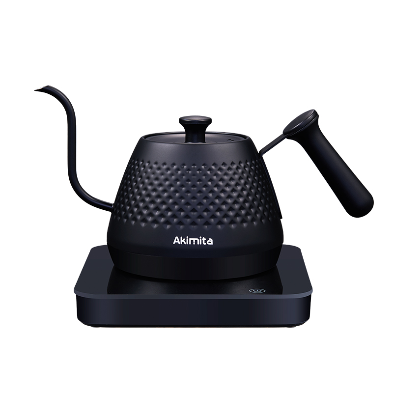 Electric gooseneck kettle with smart variable temperature control pour over coffee maker & tea maker 100% 304 stainless steel kettle body and matta black glass-touch glass heating base - Image 2