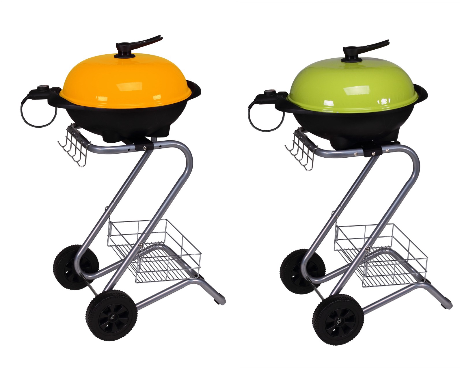 Portable Electric Grill with Wheeled Stand