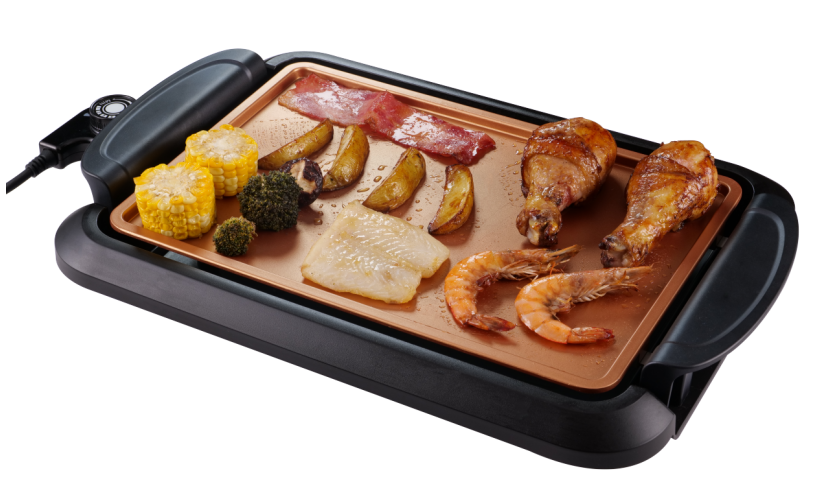 Electric Grill with Interchangeable Plates