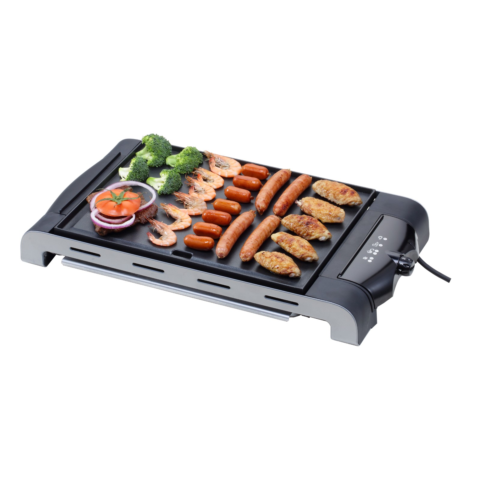 Indoor Electric Grill with Adjustable Temperature