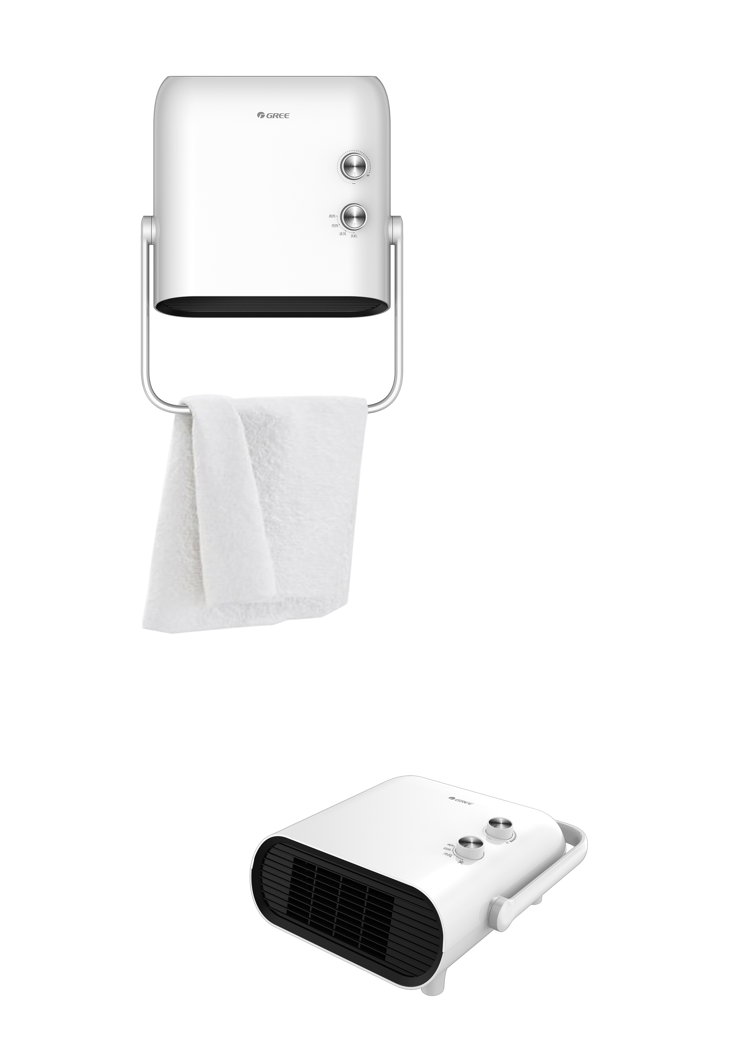 PTC Electric Space Heater with Towel Rack