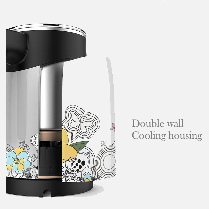 Double wall cooling housing design of the electric kettle