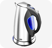 1.7L Stainless Steel Electric Kettle with Auto Shut-Off