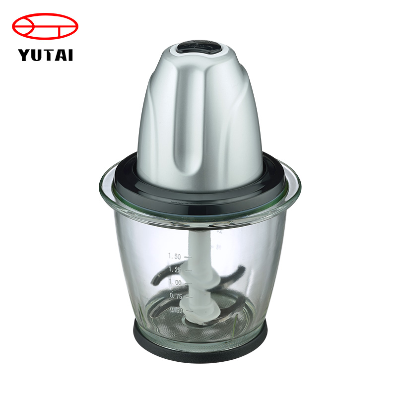 Electric Food Processor with Glass Bowl