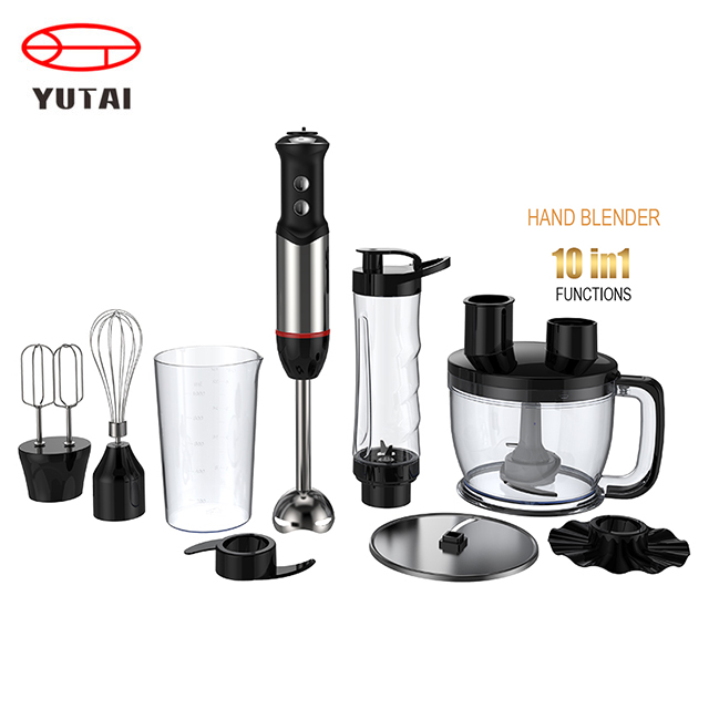 Electric Kitchen Stainless Steel Immersion Hand Blender with Chopper - Image 3