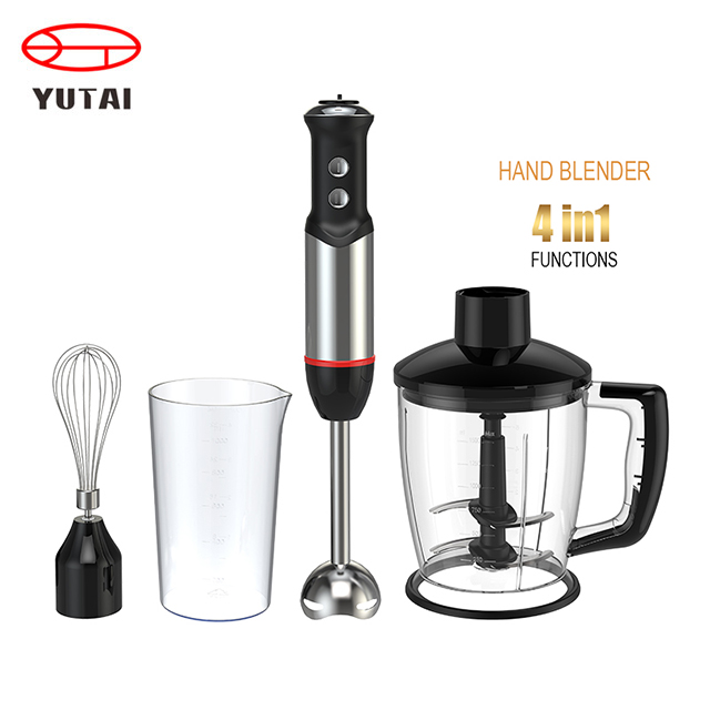 Electric Kitchen Stainless Steel Immersion Hand Blender with Chopper - Image 2