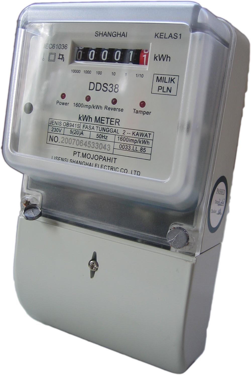 Single Phase Digital Electric Energy Meter