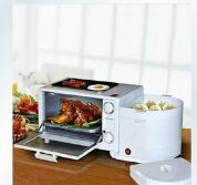 Multi-Functional Electric Oven with Hot Plate and Steamer