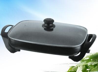 Electric Non-Stick Skillet with Glass Lid