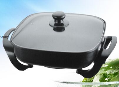 Electric Square Pan with Glass Lid