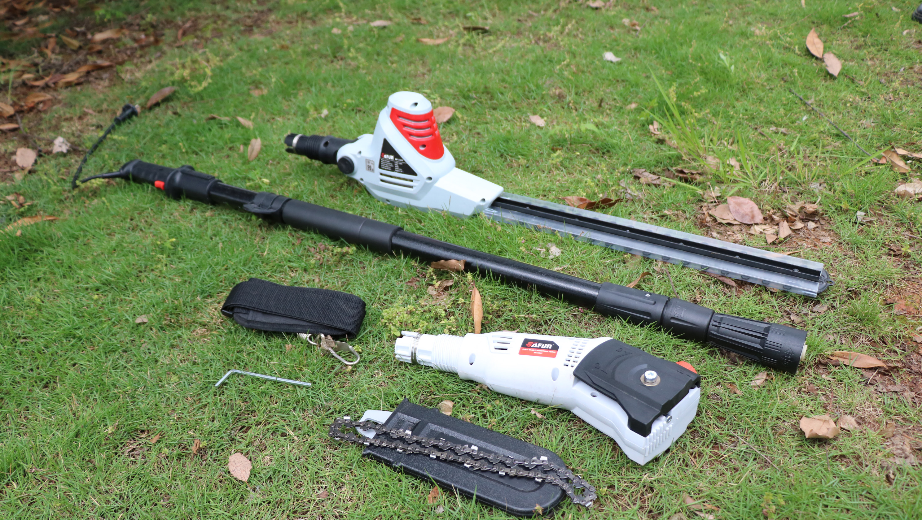Electric Pole Saw and Hedge Trimmer Combo