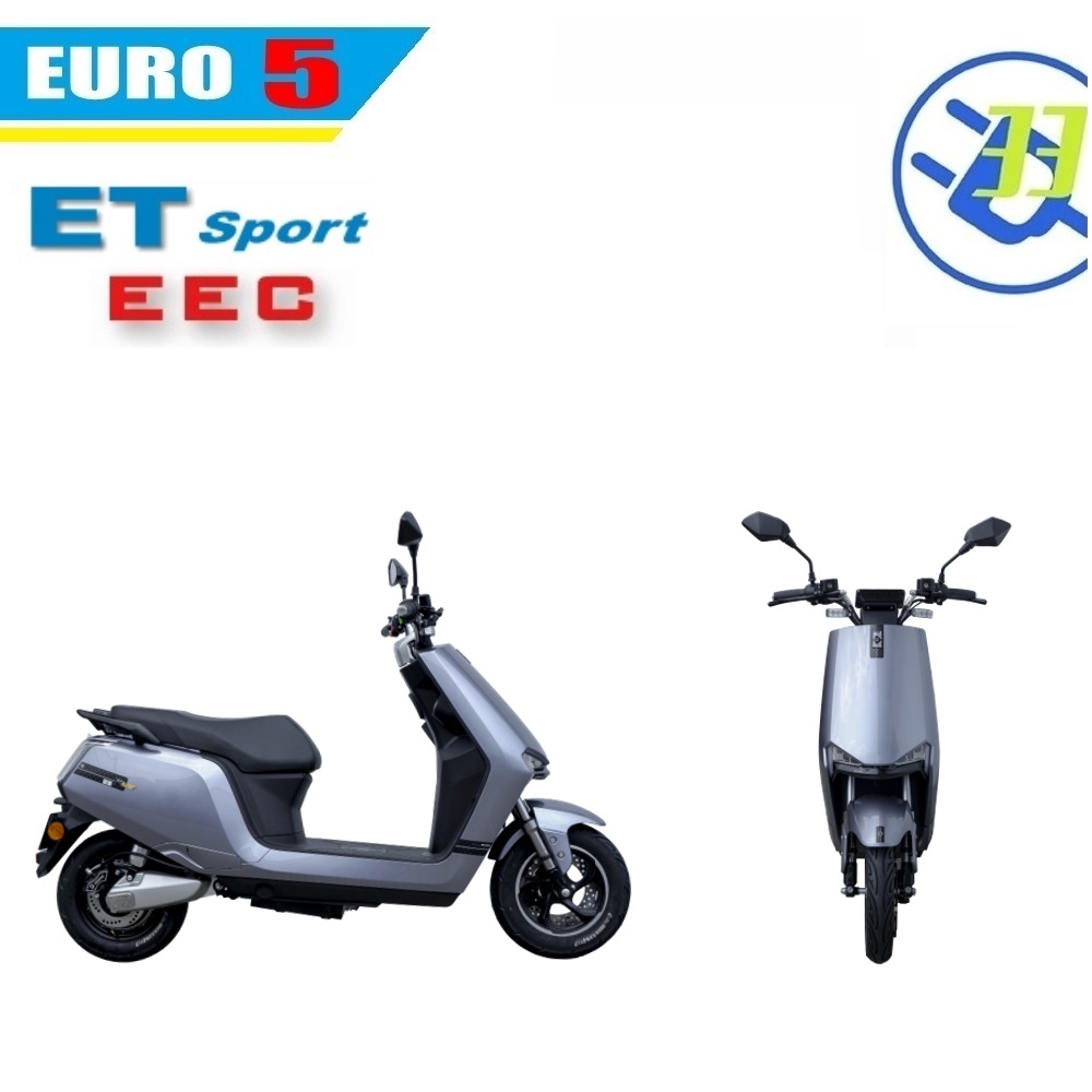Sleek design of the electric scooter
