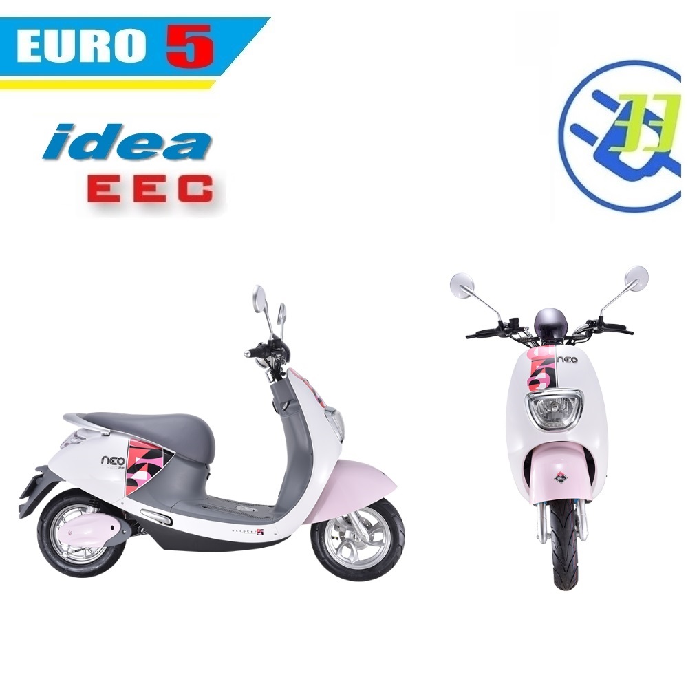 Side profile of the electric scooter showing modern design