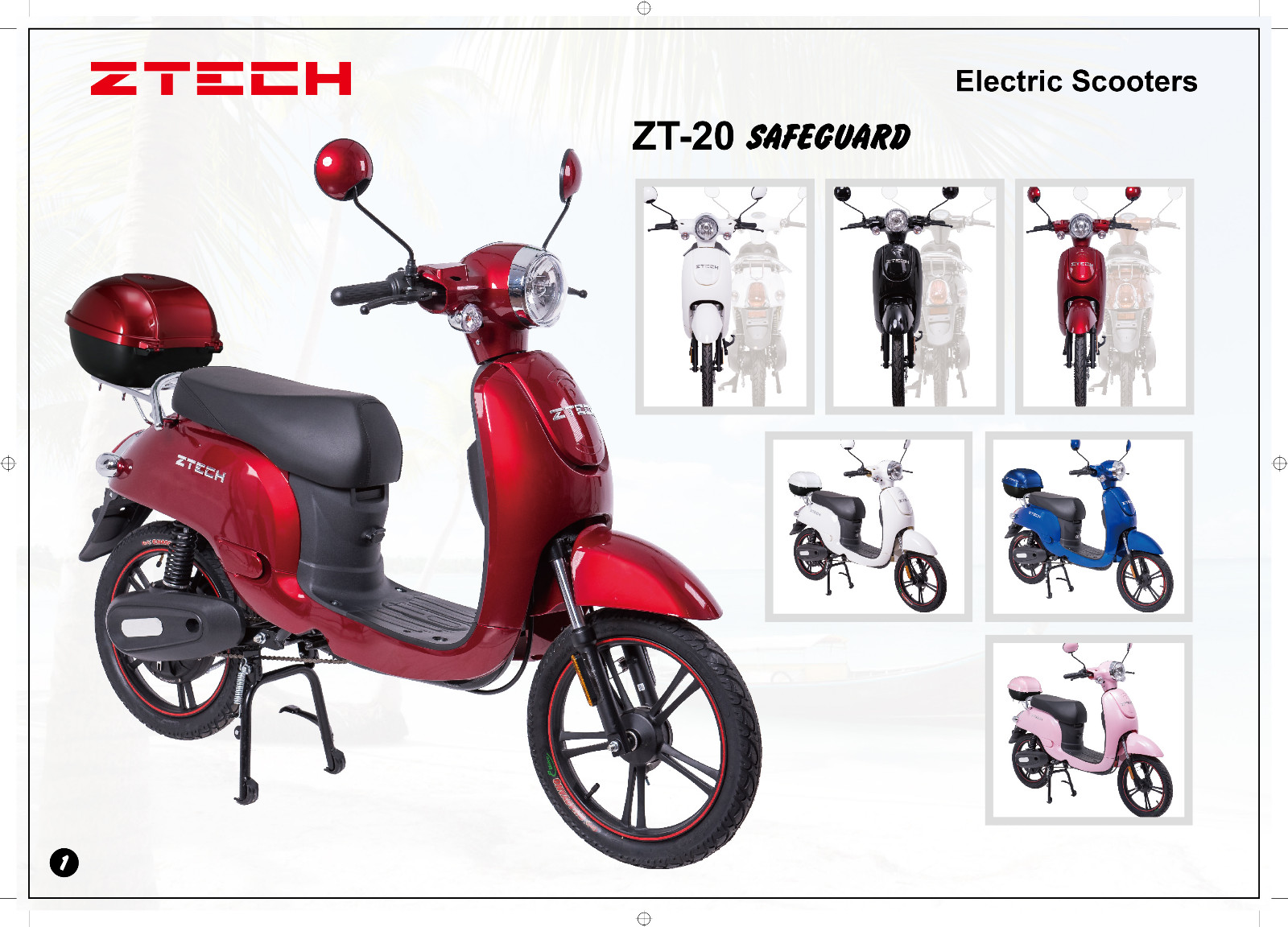 Electric Scooter with 48V Motor
