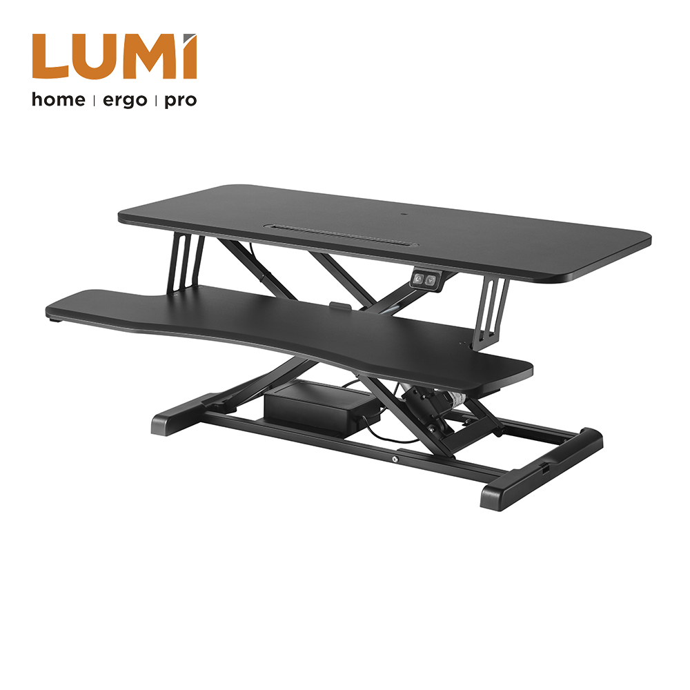 ELECTRIC SIT-STAND DESK CONVERTER WITH KEYBOARD TRAY DECK (STANDARD SURFACE) - Image 3