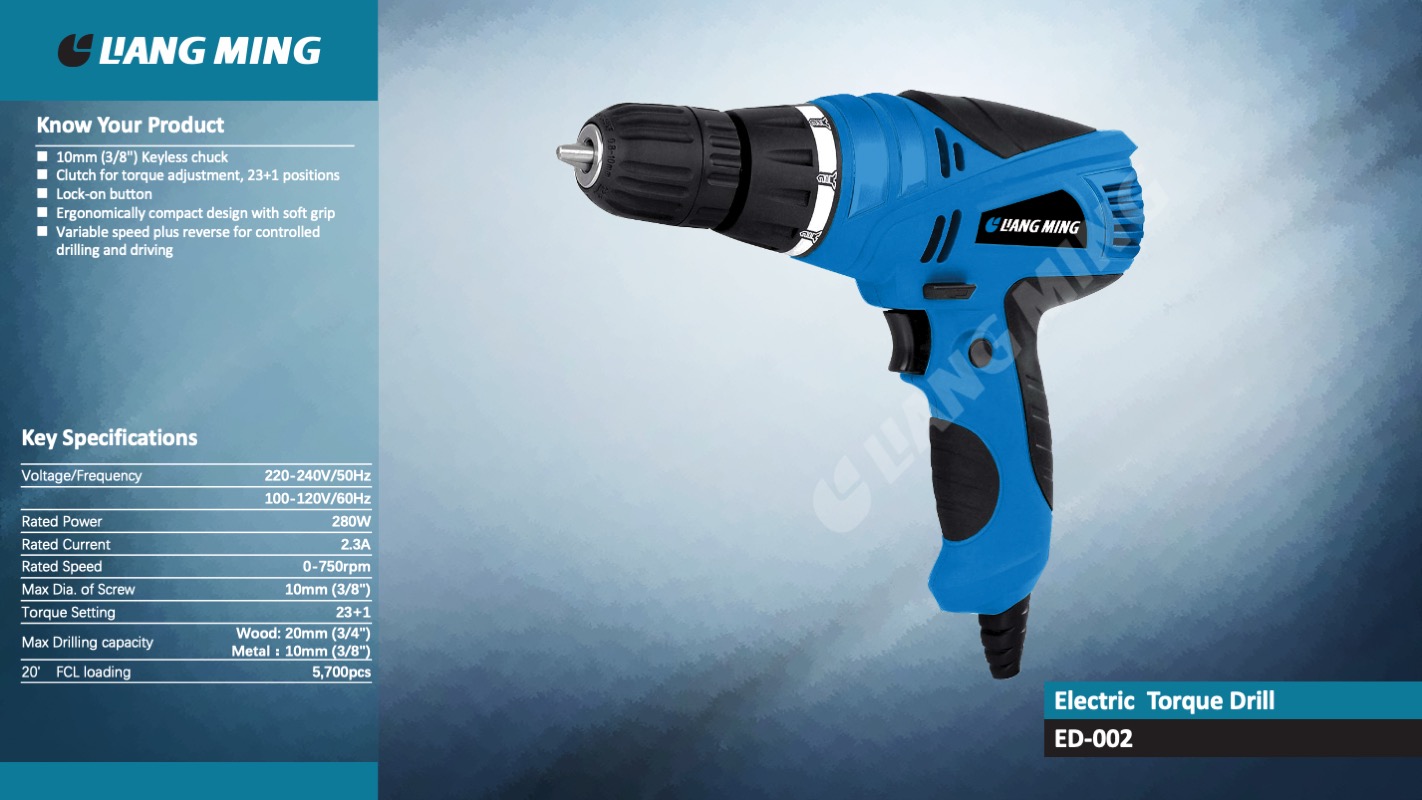 Corded Electric Torque Drill