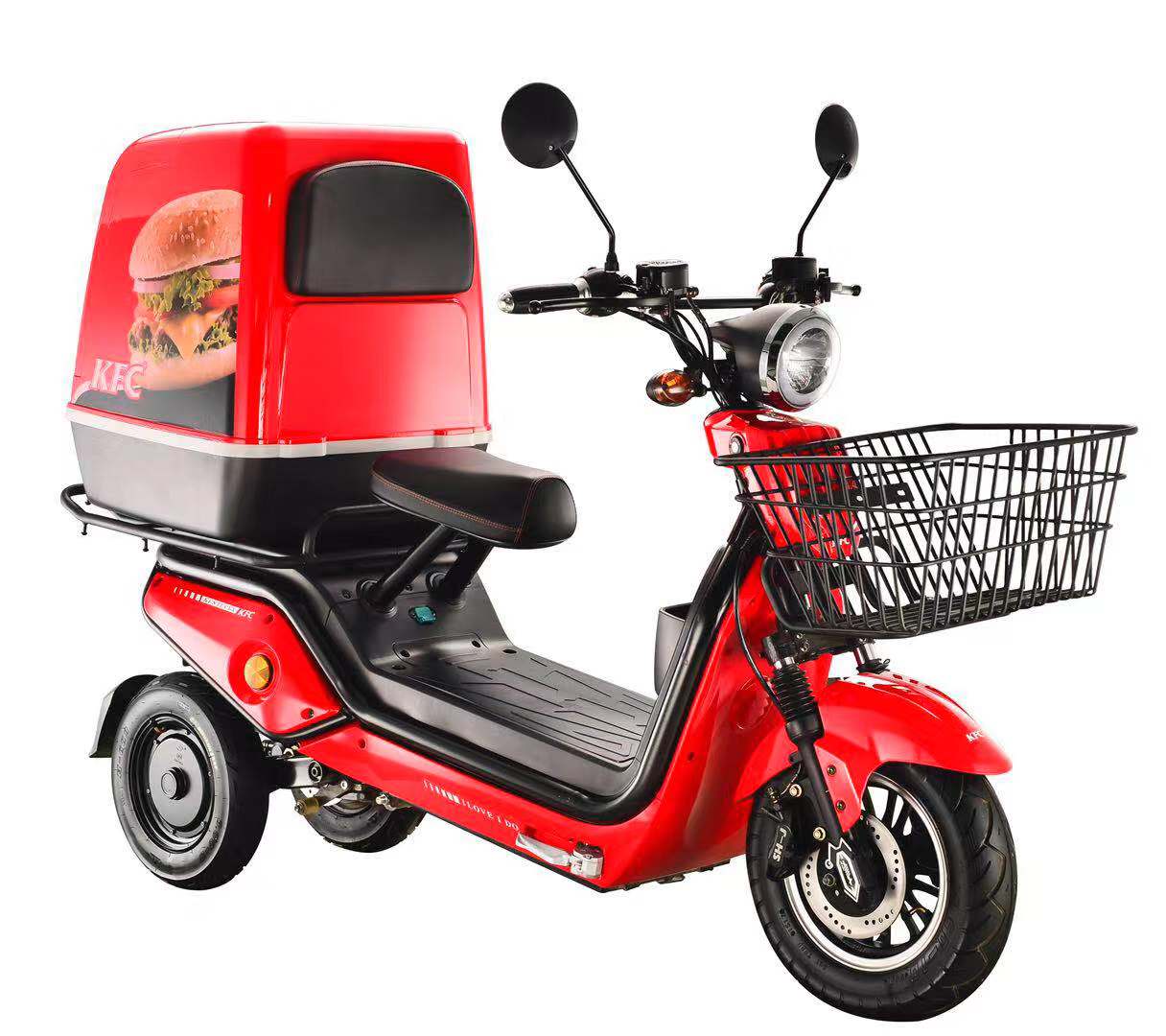 Electric Tricycle Scooter Motorcycle with Dual Motor for Delivery (D2D) EEC E-MARK 500W 10 - Image 3