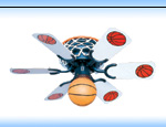 Basketball Themed Ceiling Fan with Light