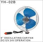 8-Inch Oscillating 12V/24V Car Fan