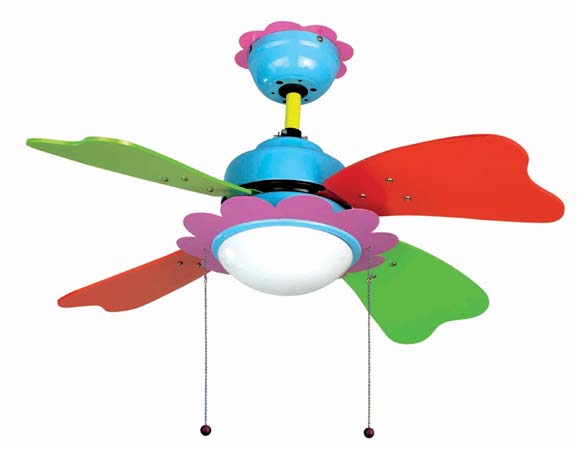 Flower-Themed Ceiling Fan with Light
