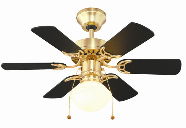 Six-Blade Ceiling Fan with Light