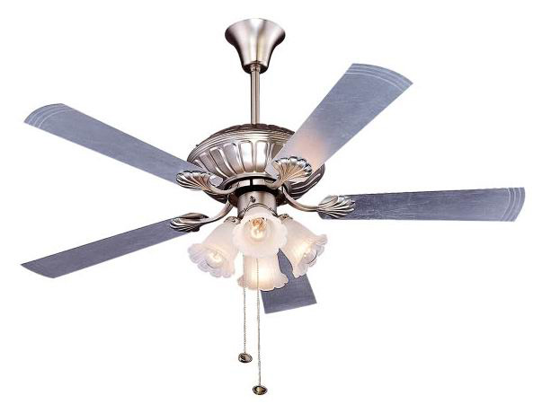 Indoor Ceiling Fan with Integrated Lighting