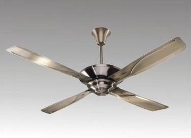 Brushed Nickel Finish Ceiling Fan with Four Blades