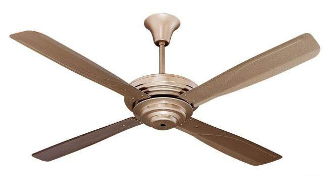 Four-Blade Ceiling Fan with Tiered Motor Housing