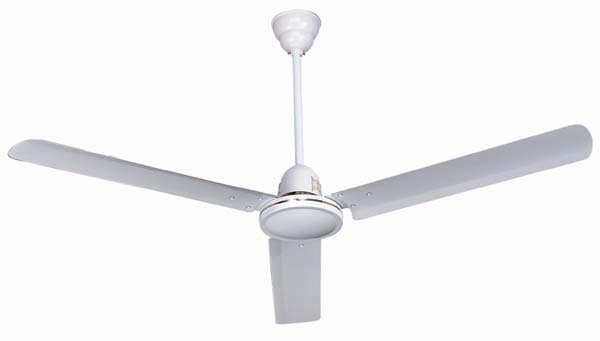 White Three-Blade Ceiling Fan