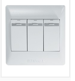 Three-Gang Electrical Fan and Exhaust Fan Switch