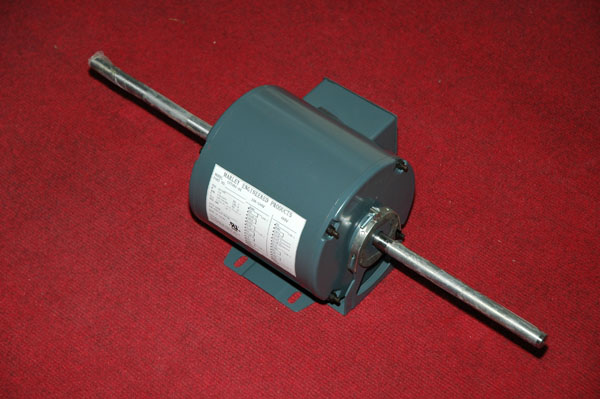 Dual Shaft Electric Motor for Fan and Ventilation Systems