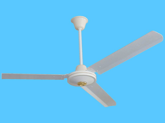 Three-Blade Ceiling Fan with White Finish