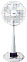 Standing Pedestal Fan with Wire Cage