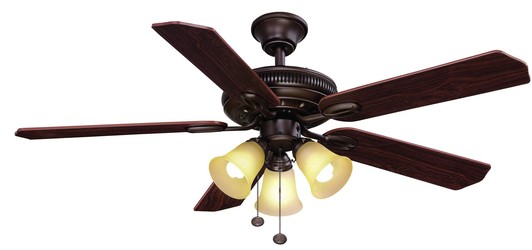 Indoor Ceiling Fan with Light Kit