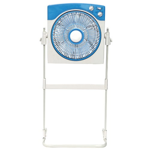 Portable Electric Box Fan with Adjustable Stand