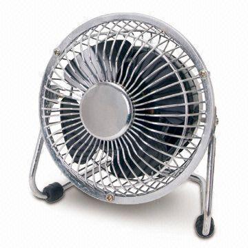 Personal Cooling Fan with Chrome Finish