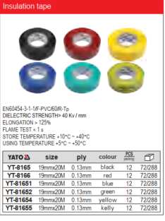 Black Electrical Insulation Tape