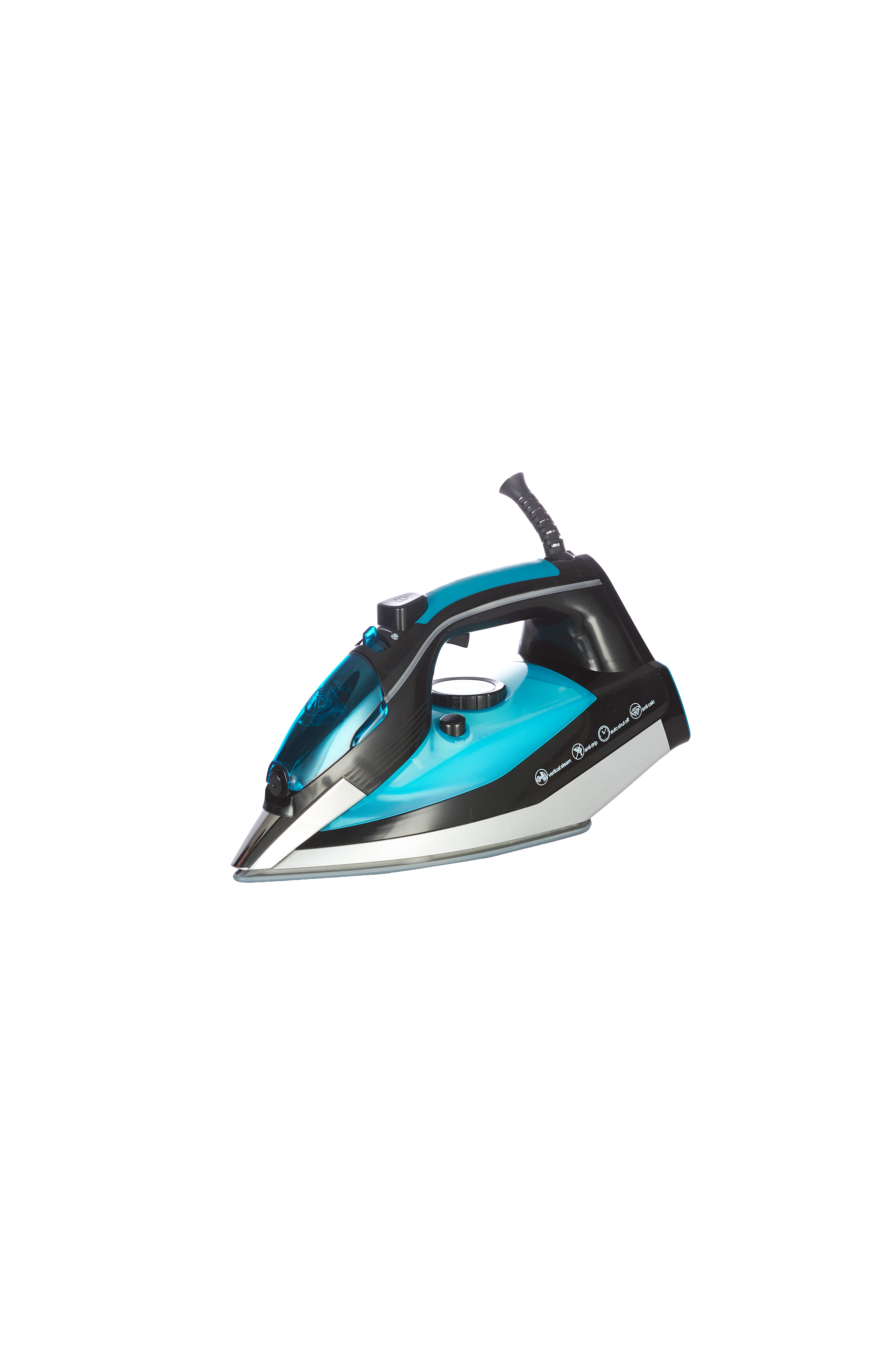 Electrical Steam Iron with LED and Metal Accents