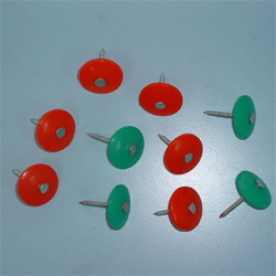 Electrogalvanized Ring Shank Nails with Plastic Cap