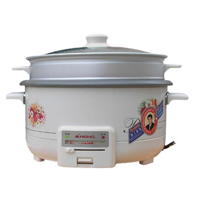 Multi-Tiered Electric Food Boiler with Steaming Rack