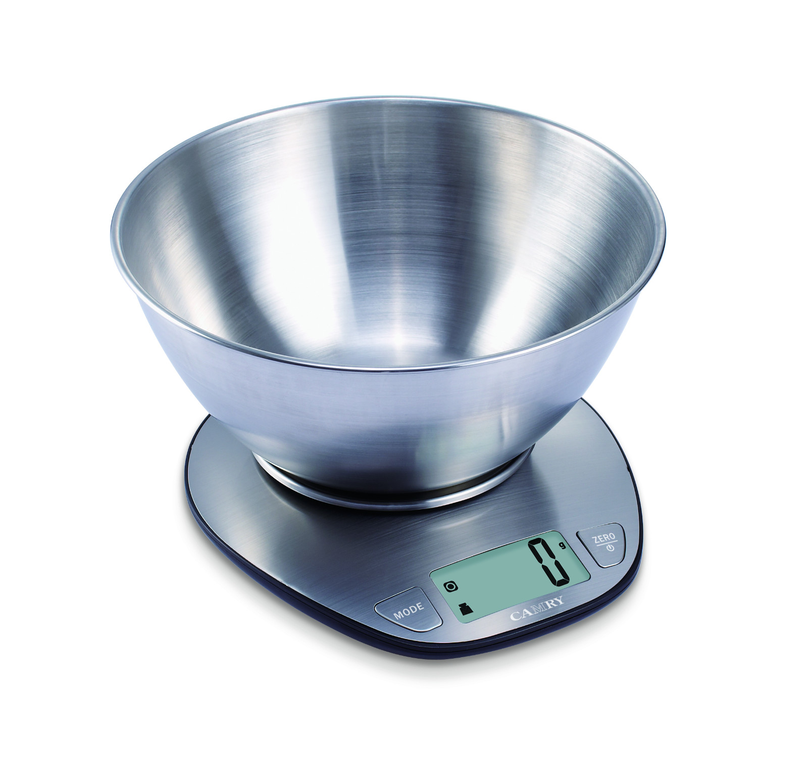 Digital Kitchen Scale with Stainless Steel Bowl