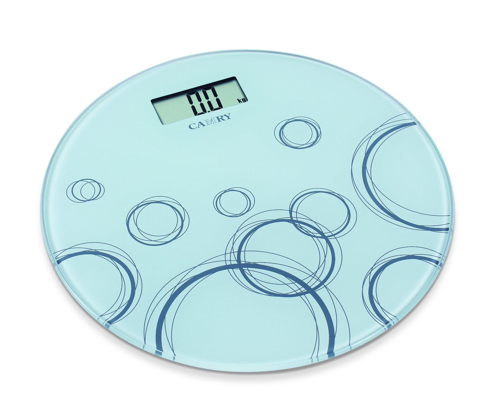 Digital Bathroom Scale with Bubble Pattern Glass Platform