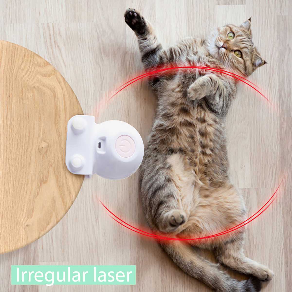 Electronic Pet Cat Toy feather Smart Automatic Sensing laser Obstacles USB Electric Funny - Image 3