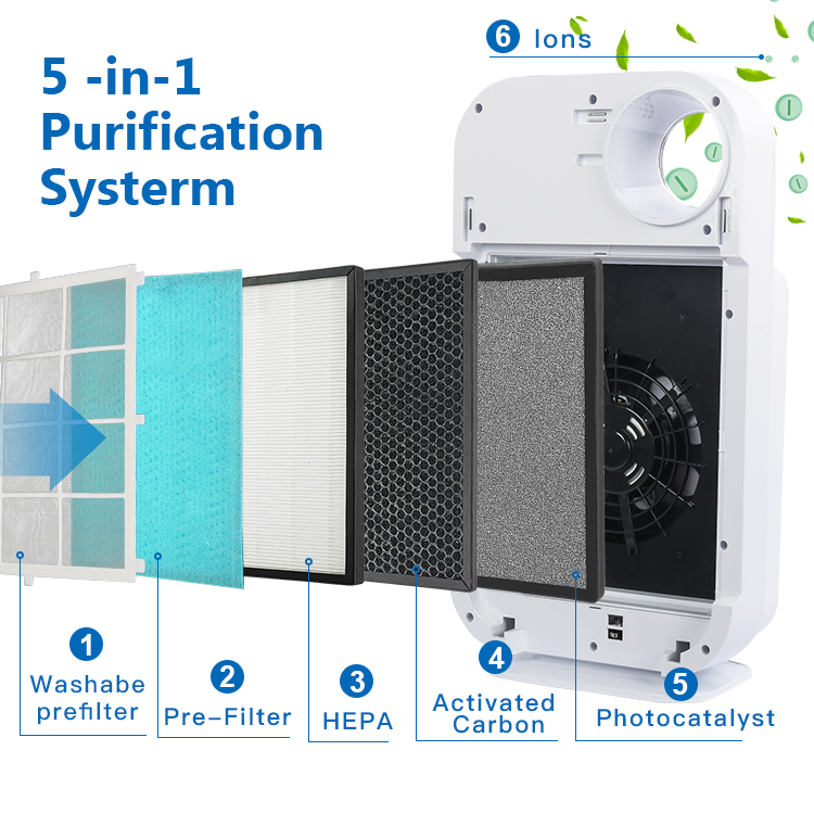 5-in-1 filtration system diagram