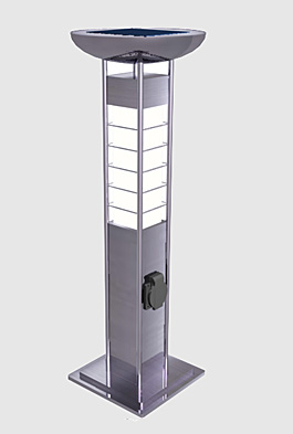 Illuminated Outdoor Pedestal Light
